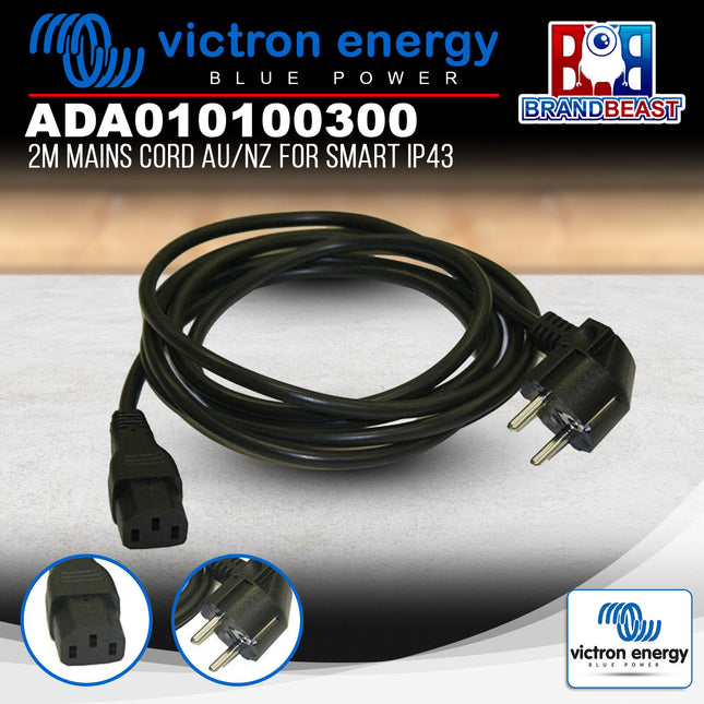 Victron Energy ADA010100300 2m Mains Cord AU/NZ for Smart IP43
