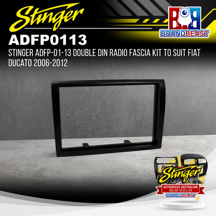 Stinger ADFP-01-13 Double DIN Radio Fascia Kit to Suit Fiat Ducato 2006-2012