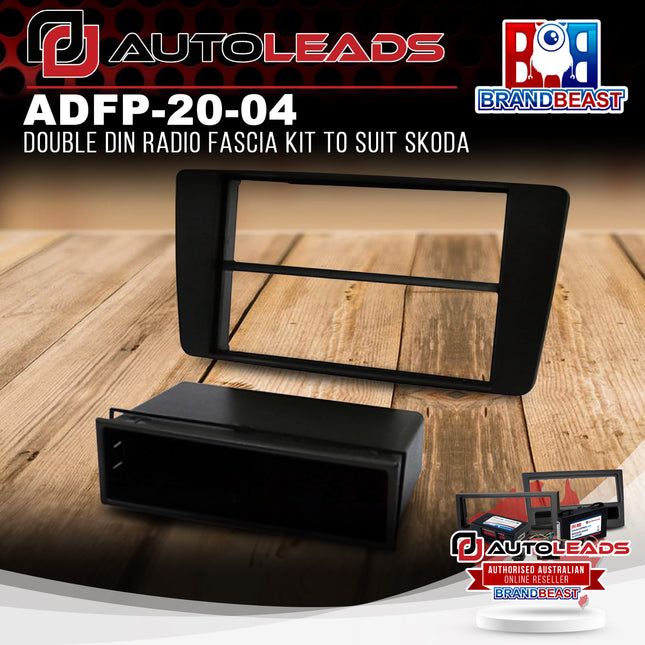 Autoleads ADFP-20-04 Double DIN Radio Fascia Kit To Suit Skoda