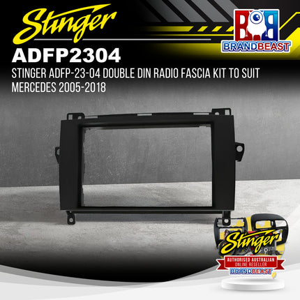 Stinger ADFP-23-04 Double DIN Radio Fascia Kit to Suit Mercedes 2005-2018