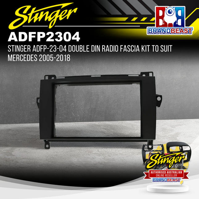 Stinger ADFP-23-04 Double DIN Radio Fascia Kit to Suit Mercedes 2005-2018