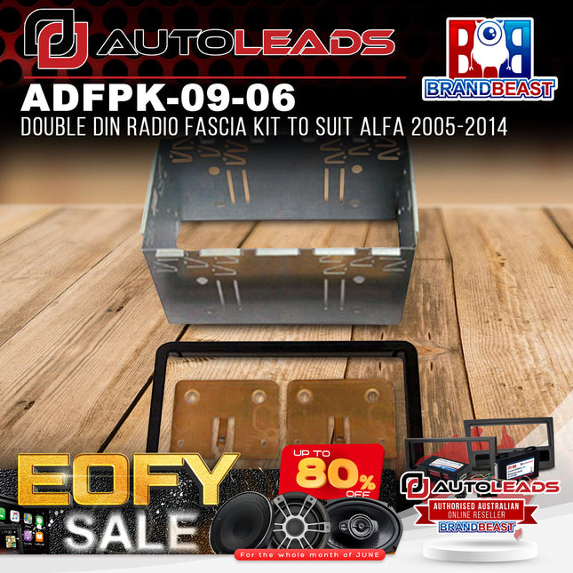 Autoleads ADFPK-09-06 Double DIN Radio Fascia Kit To Suit Alfa 2005-2014