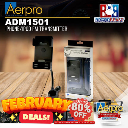 Aerpro ADM1501 iPhone/iPod FM Transmitter