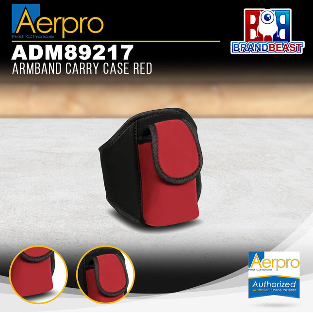 Aerpro ADM89217 Armband Carry Case - Red