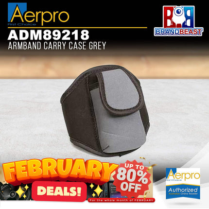 Aerpro ADM89218 Armband MP3 Carry Case - Grey