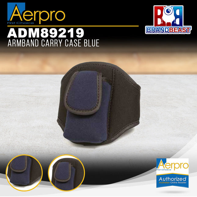 Aerpro ADM89219 Armband MP3 Carry Case - Blue