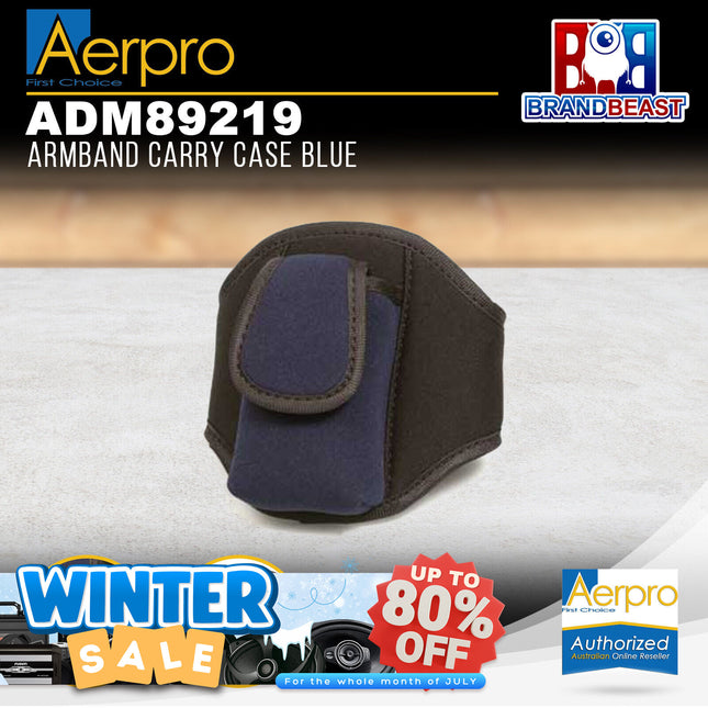 Aerpro ADM89219 Armband MP3 Carry Case - Blue