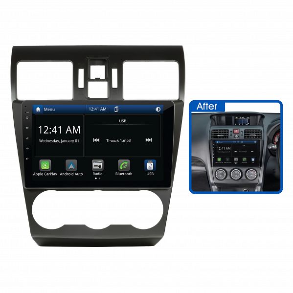 Main - Aerpro Aerpro AMSU12 9" Multimedia Receiver Suit Subaru WRX 2014 - 2015 (Without Nav)