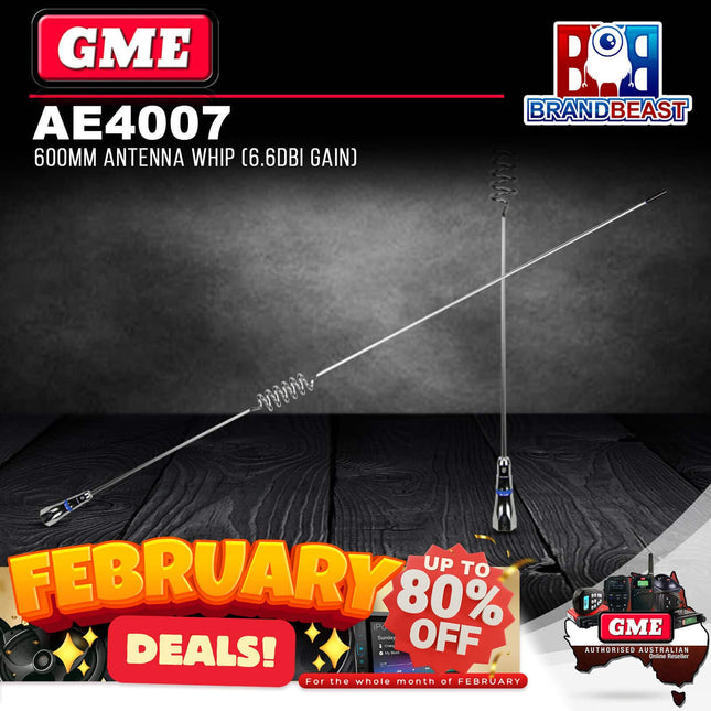 GME AE4007 600mm Antenna Whip (6.6dbi Gain)