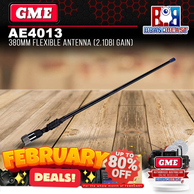 GME AE4013 380mm Flexible Antenna (2.1dbi Gain)