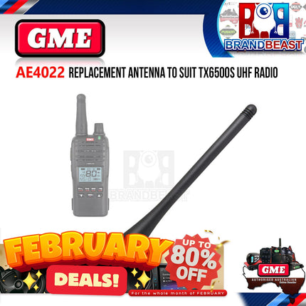 GME AE4022 UHF Hand Held Antenna, Suits TX6500S