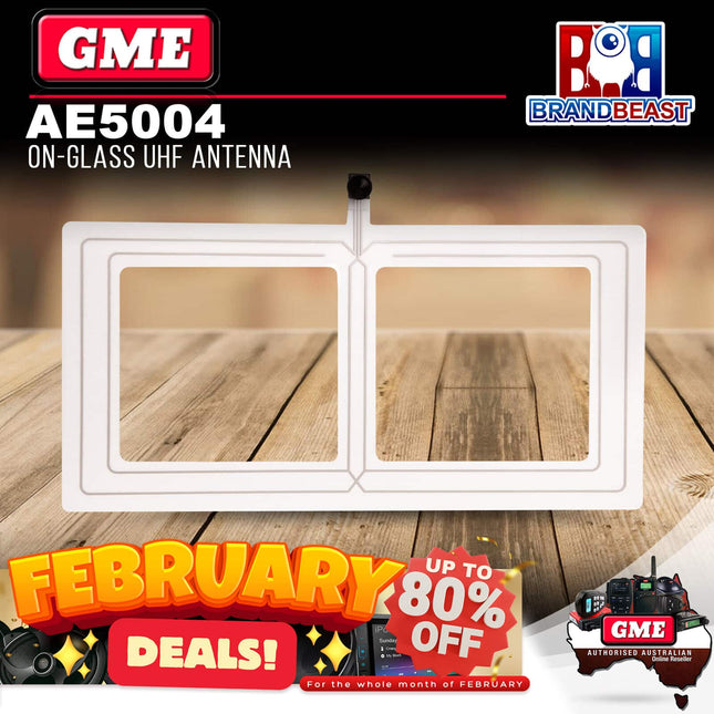 GME AE5004 Transparent On-glass UHF CB Antenna 4.5dbi Gain