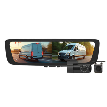 Aerpro AEM2R 9.6" Digital E-Mirror with Front and Rear DVR Cameras