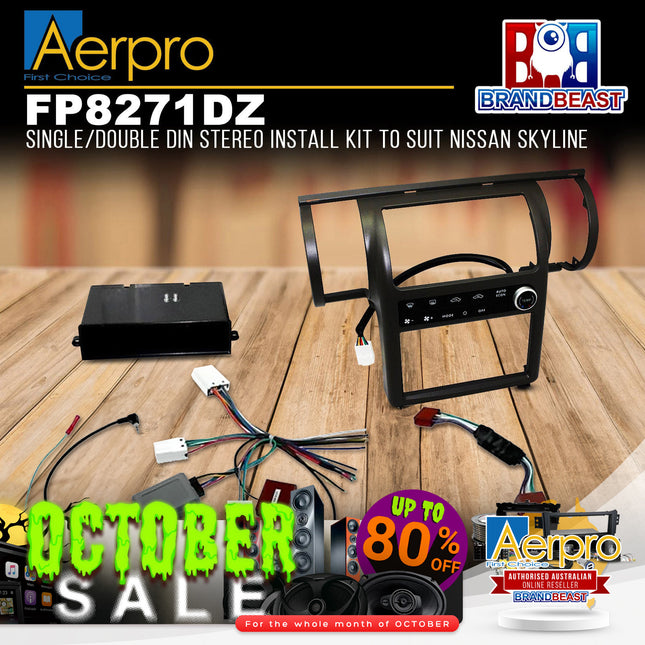 Aerpro FP8271DZ Single/Double DIN Install Kit Suit Nissan Skyline V35 350GT