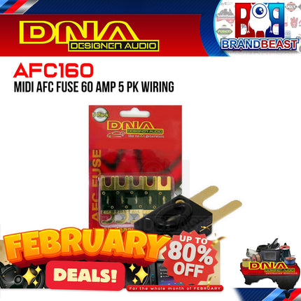 DNA AFC160 60 AMP Midi AFC Fuse - 1 Pack Of 5