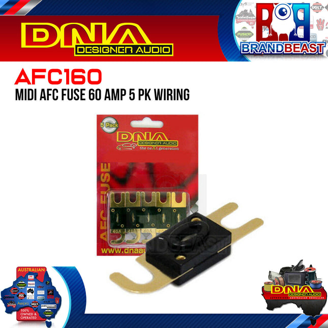 DNA AFC160 60 AMP Midi AFC Fuse - 1 Pack Of 5
