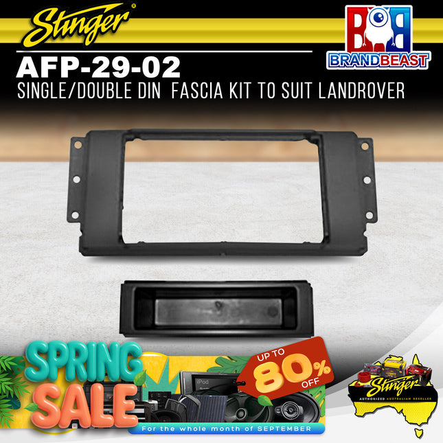Stinger AFP-29-02 Single/Double DIN Radio Fascia Kit To Suit Landrover