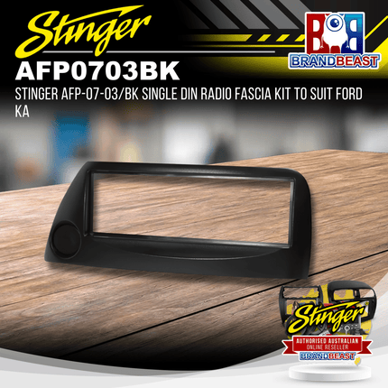 Stinger AFP-07-03/BK Single DIN Radio Fascia Kit to Suit Ford KA