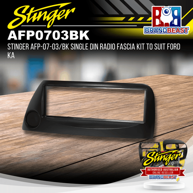 Stinger AFP-07-03/BK Single DIN Radio Fascia Kit to Suit Ford KA