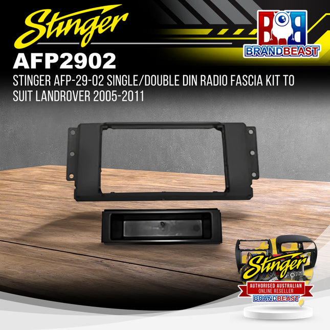 Stinger AFP-29-02 Single/Double DIN Radio Fascia Kit To Suit Landrover