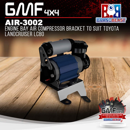 GMF4x4 AIR-3002 Engine Bay Air Compressor Bracket To Suit Toyota Landcruiser LC80