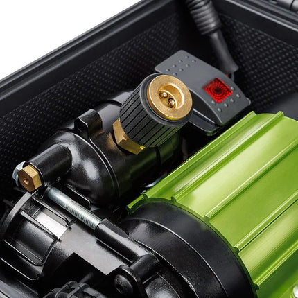 Oricom AIR30KIT Portable Air Compressor Kit with Heavy Duty Case + Twin Tyre Inflator/Deflator Combo