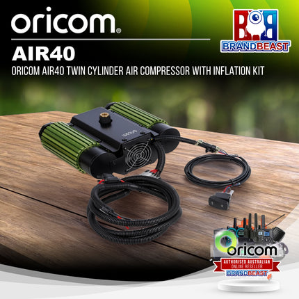 Oricom AIR40 Twin Cylinder Air Compressor with Inflation Kit