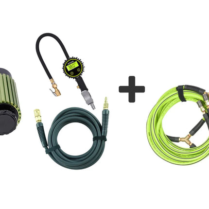 Oricom AIR40KIT Twin Cylinder Air Compressor and Inflation Kit + 4 Tyre Inflator/Deflator Combo