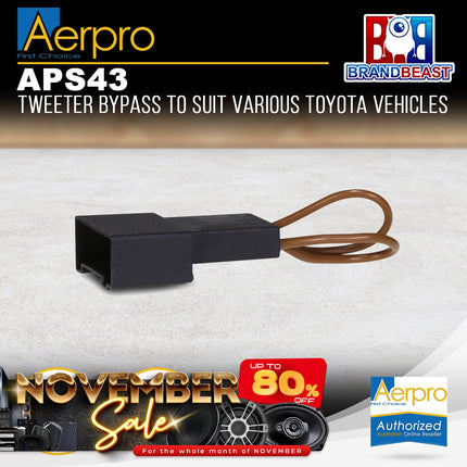 Aerpro APS43 Speaker Plug Adaptors Suit Toyota & Subaru Various Models