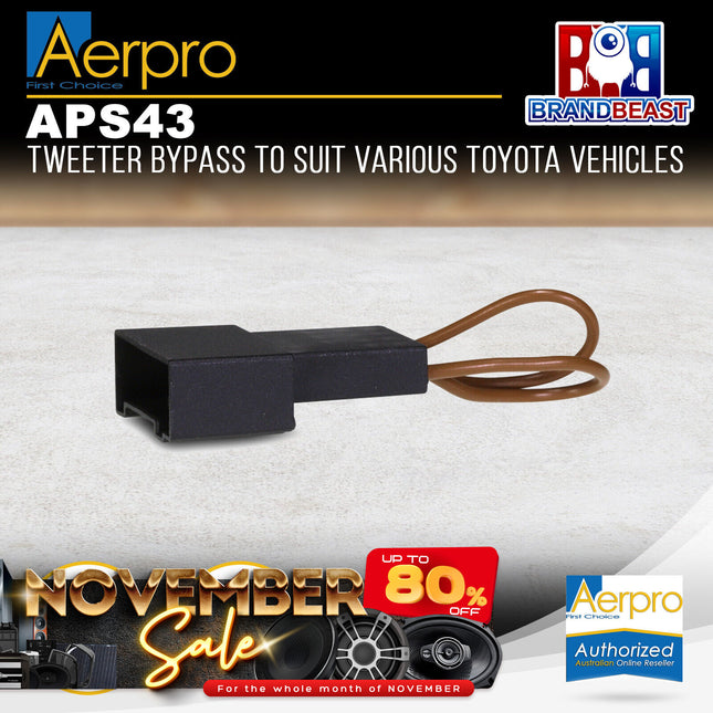 Aerpro APS43 Speaker Plug Adaptors Suit Toyota & Subaru Various Models