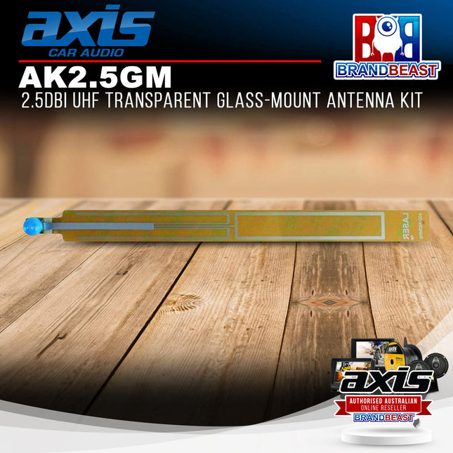 Axis AK2.5GM 2.5dBi UHF Transparent Glass-Mount Antenna Kit