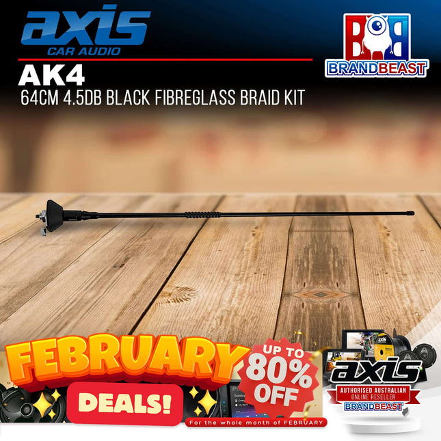 Axis AK4 4.5db Black Fibreglass Braid Kit 64cm