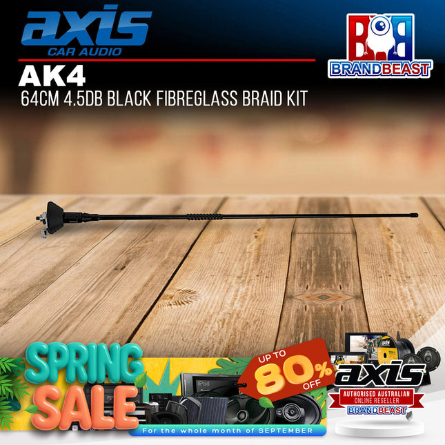 Axis AK4 4.5db Black Fibreglass Braid Kit 64cm