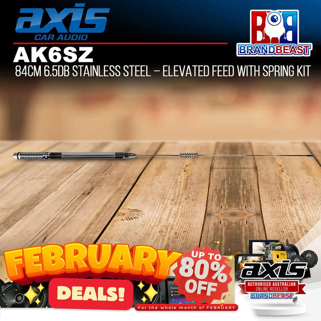 Axis AK6SZ 6.5db Stainless Steel Elevated Feed With Spring Kit 84cm