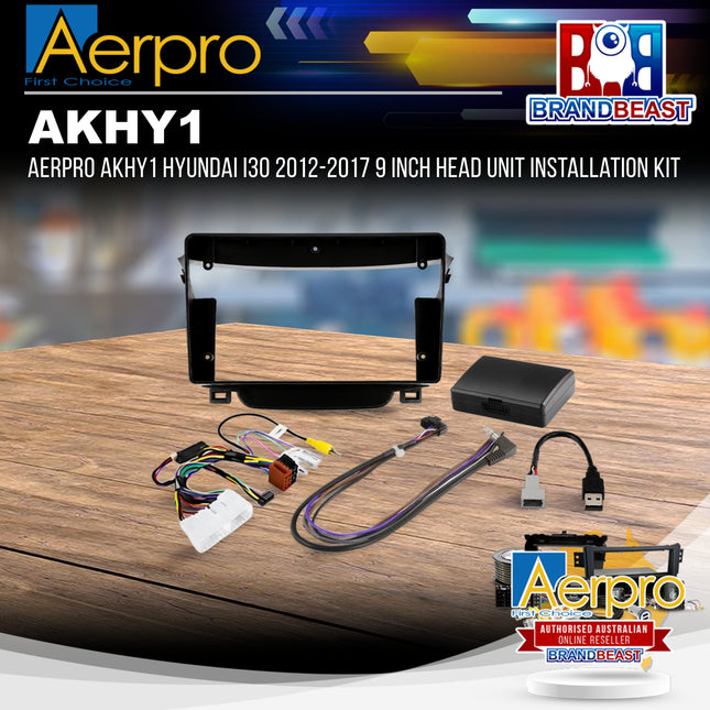Aerpro AKHY1 Hyundai i30 2012-2017 9 Inch Head Unit Installation Kit