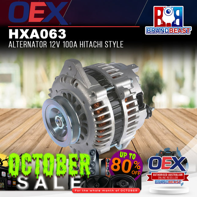 OEX HXA063 Alternator 12V 100A Hitachi Style