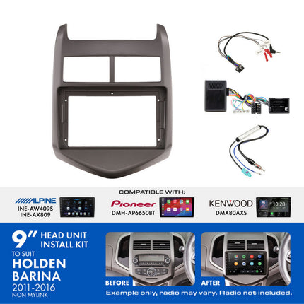 Aerpro AKTGM5 9" Install Kit Holden Barina TM 2011-2016