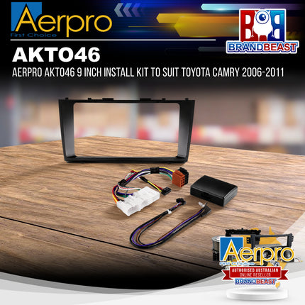 AERPRO AKTO46 9 Inch Install Kit to Suit Toyota Camry 2006-2011