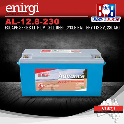 Enirgi AL-12.8-230 Escape Series Lithium Cell Deep Cycle Battery (12.8V, 230Ah)