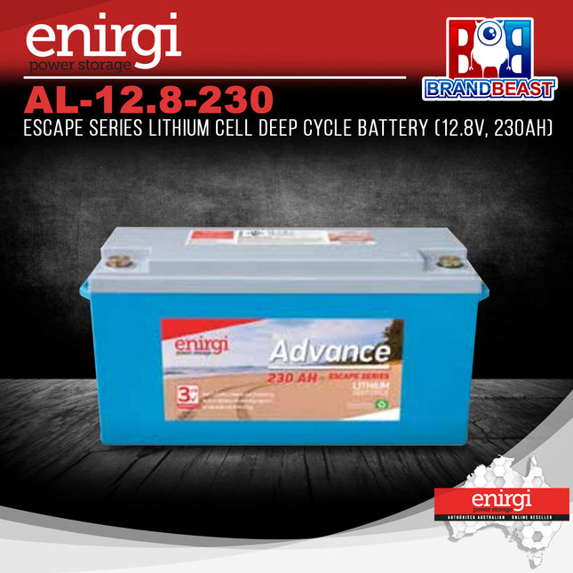 Enirgi AL-12.8-230 Escape Series Lithium Cell Deep Cycle Battery (12.8V, 230Ah)