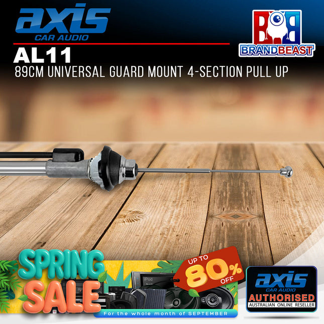 Axis AL11 89cm Guard Mount 4-Section Pull Up Antenna