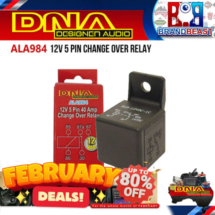 DNA ALA984 12V 5 Pin 40 AMP Change Over Relay