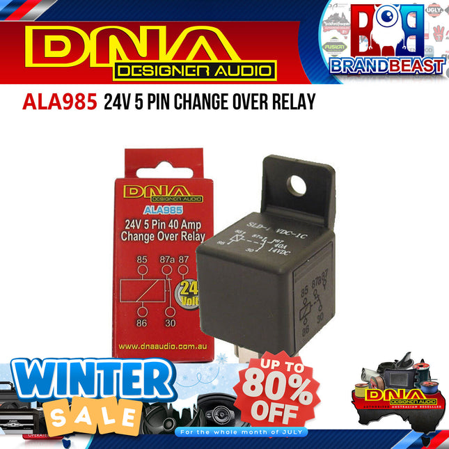 DNA ALA985 24V 5 Pin 40 AMP Change Over Relay