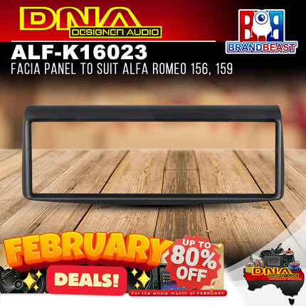 DNA ALF-K16023 Single DIN Fascia Panel To Suit Alfa Romeo 156 &amp; 159