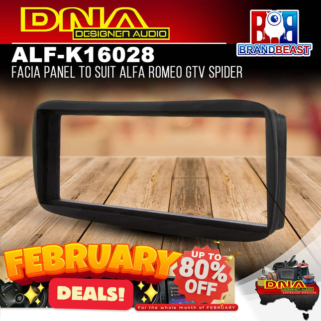 DNA ALF-K16028 Single DIN Fascia Panel To Suit Alfa Romeo GTV Spider