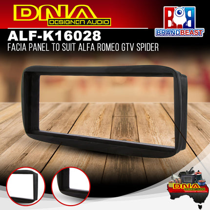 DNA ALF-K16028 Single DIN Fascia Panel To Suit Alfa Romeo GTV Spider