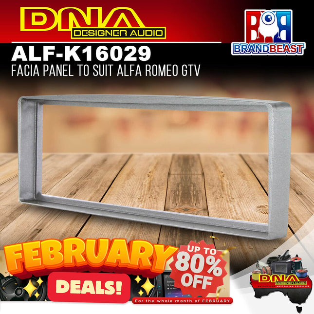 DNA ALF-K16029 Single DIN Fascia Panel To Suit Alfa Romeo GTV