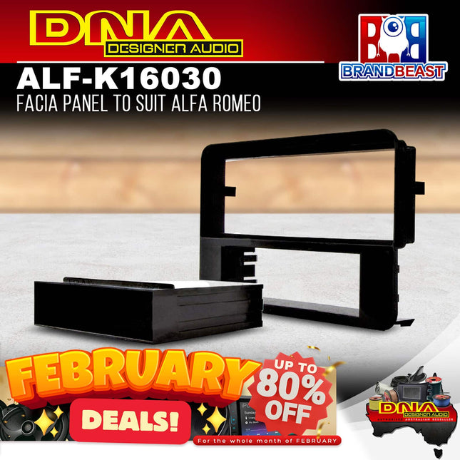 DNA ALF-K16030 Single DIN Fascia Panel To Suit Alfa Romeo