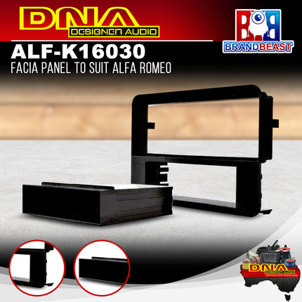 DNA ALF-K16030 Single DIN Fascia Panel To Suit Alfa Romeo