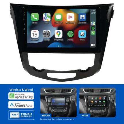 Aerpro AMANI1 - 10" Multimedia Receiver for Nissan Qashqai 2014-2019 & X-Trail 2014-ON - Sat Nav & 360 Camera Models